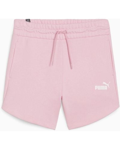 PUMA Essentials High Waist Shorts - Pink