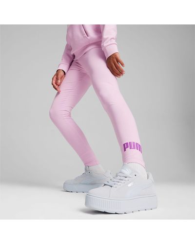 PUMA Essentials Jugend Leggings mit Logo Kinder - Pink