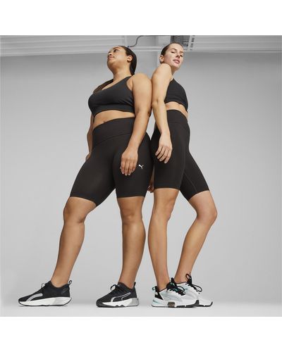 PUMA Shorts de Motorista Sin Costuras de Cintura Alta Shapeluxe - Negro