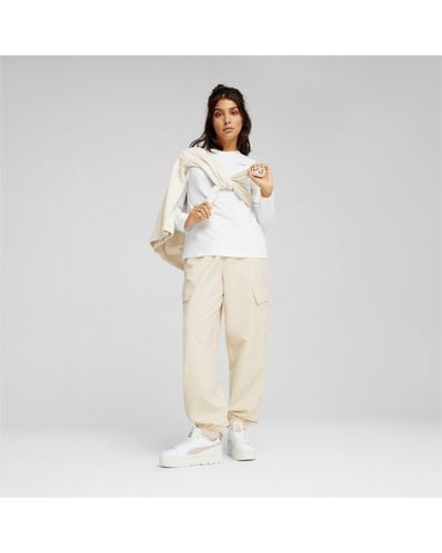 PUMA Dare To Relaxed Trousers Wv - Natural