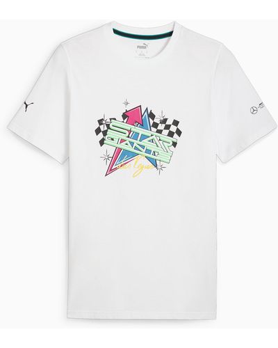 PUMA Mercedes-amg Petronas Motorsport F1 Garage Crew Las Vegas T-shirt - White