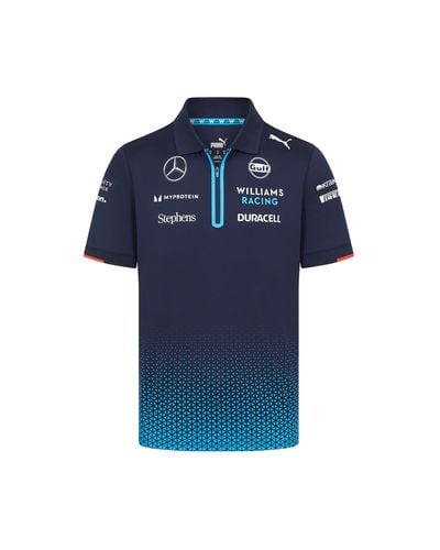 PUMA Williams Racing 2024 Team Poloshirt - Blau