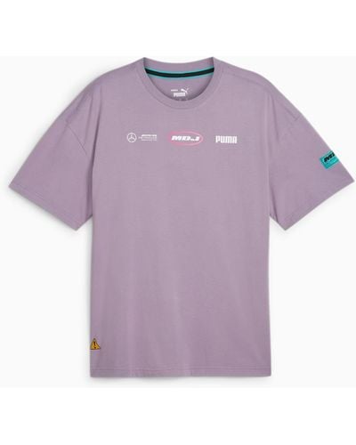 PUMA Mercedes-amg Petronas Motorsport X Mdj Graphic T-shirt - Purple