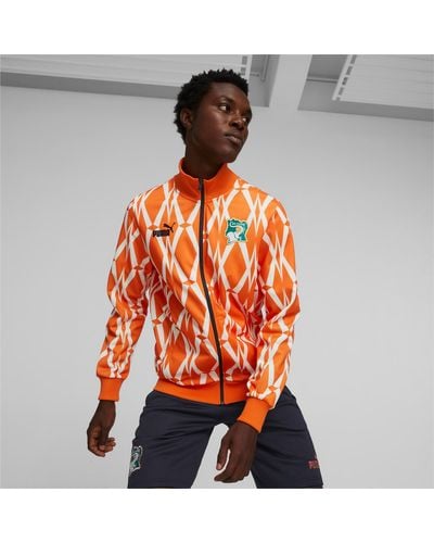 PUMA Ivory Coast Ftblculture Track Jacket - Orange