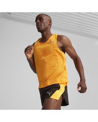 PUMA Camiseta de Running de Alto Rendimiento Run Ultraspun - Naranja
