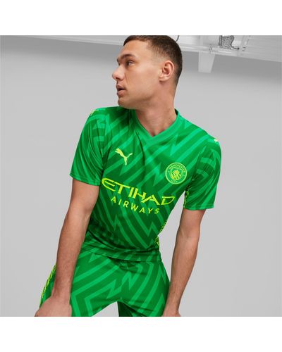 PUMA Camiseta de Portero Manchester City de Manga Corta - Verde