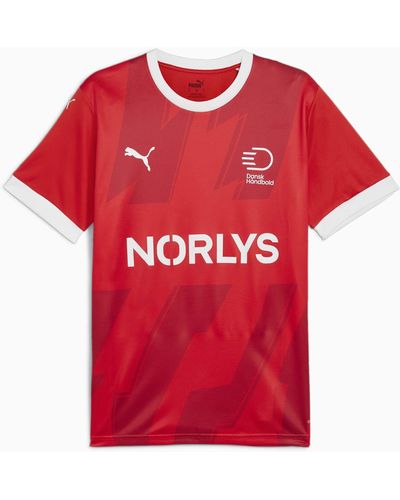 PUMA Camiseta de Balonmano de Dinamarca Local - Rojo