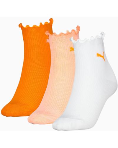 PUMA Quarter-Socken 3er-Pack - Orange