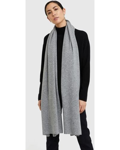 Quince designer heather grey Mongolian cashmere wrap