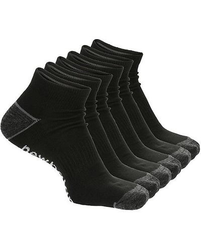 New Balance Athletic Quarter Socks 6 Pairs - Black