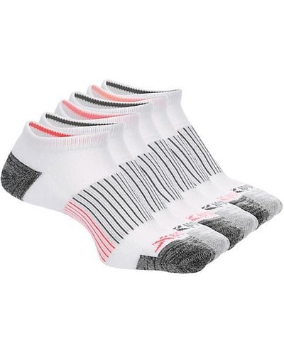 Reebok Low Cut Compression Arch Socks 6 Pairs - White