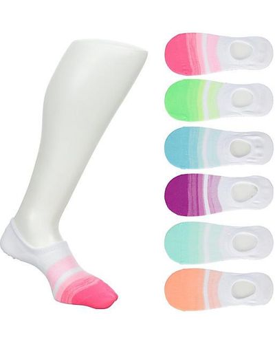 Sof Sole Medium Fade Liner Socks 6 Pairs - Black