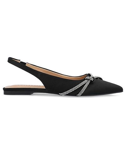 Journee Collection Rebbel Flat Flats Shoes - Black