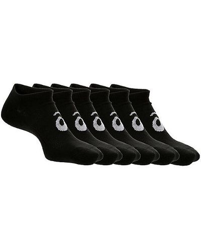 Asics Medium Invasion No Show Socks 6 Pairs - Black
