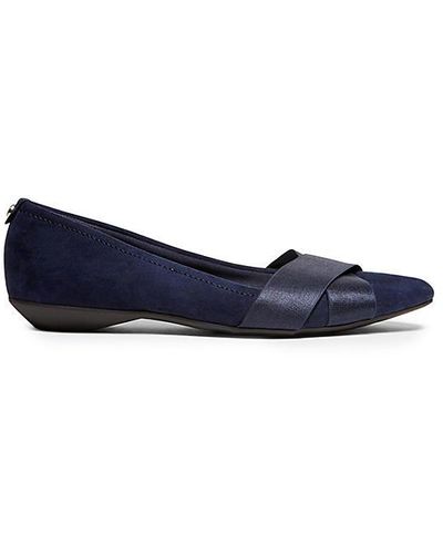 Ak Anne Klein Oalise Flat Flats Shoes - Blue