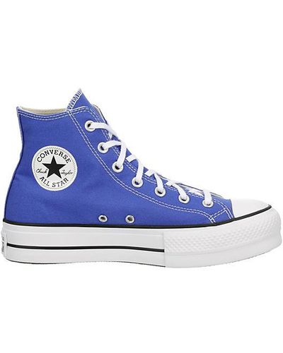 Converse Chuck Taylor All Star High Top Platform Sneaker - Blue