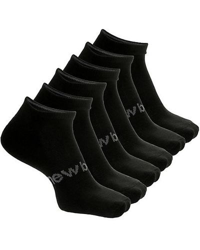 New Balance Athletic Low Cut Socks 6 Pairs - Black