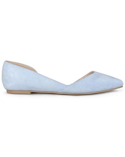 Journee Collection Ester Flat Flats Shoes - Blue