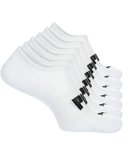 PUMA Large Liner Socks 6 Pairs - Black