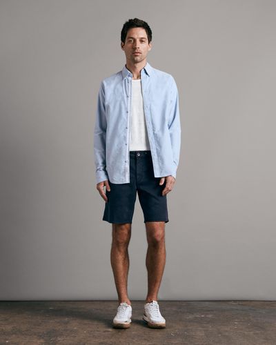 Rag & Bone Perry Cotton Stretch Twill Short - Blue