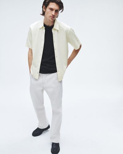 Rag & Bone Dalton Knit Cupro Shirt - White