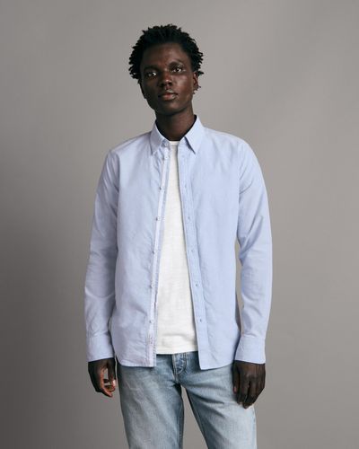Rag & Bone Zac Oxford Cotton Shirt - Gray