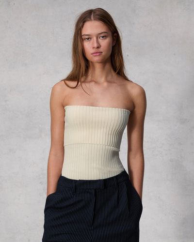 Rag & Bone Kaela Stretch Jersey Tube Top - White