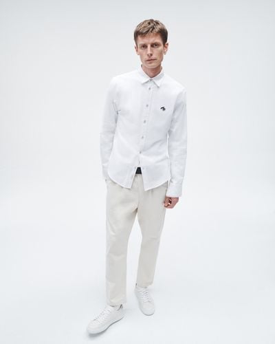 Rag & Bone Rb Monster Cotton Oxford Shirt - White