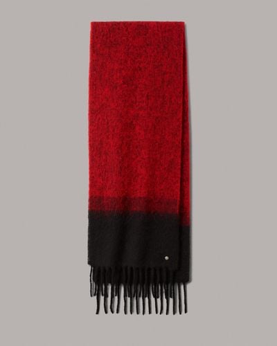 Rag & Bone Shire Ombre Wool Scarf - Red