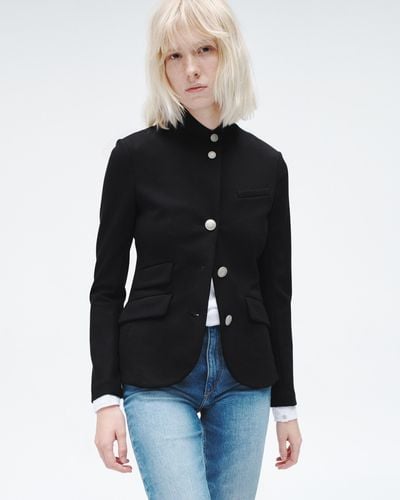 Rag & Bone Slade Ponte Blazer - Black