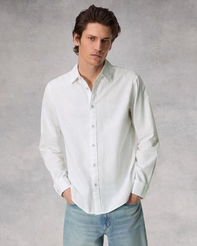 Rag & Bone Finch Cotton Hemp Shirt - Grey