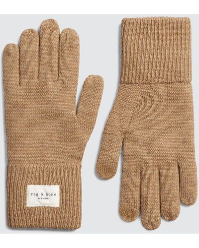 Rag & Bone Addison Tech Gloves - Natural