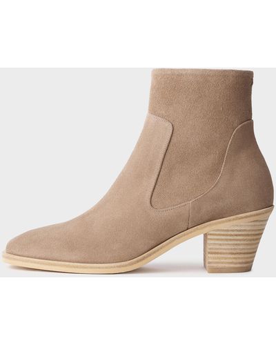 Rag & Bone Axel Mid Boot - Suede Ankle Boot - Grey