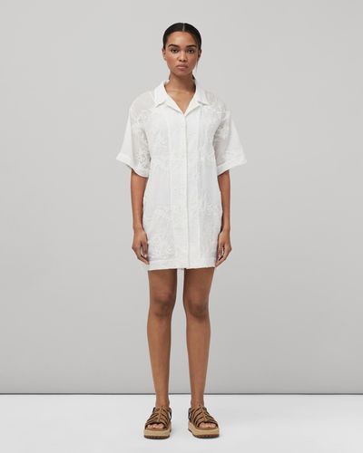 Rag & Bone Reed Shirt Dress - White
