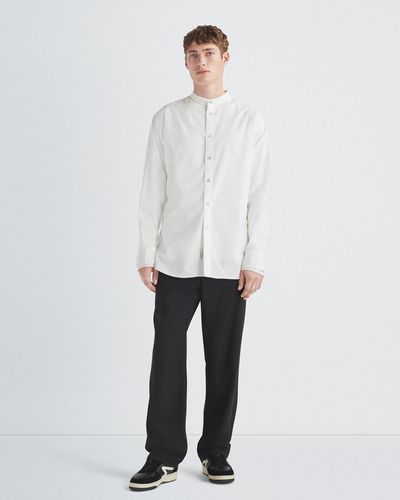 Rag & Bone Landon Cotton Oxford Shirt - White