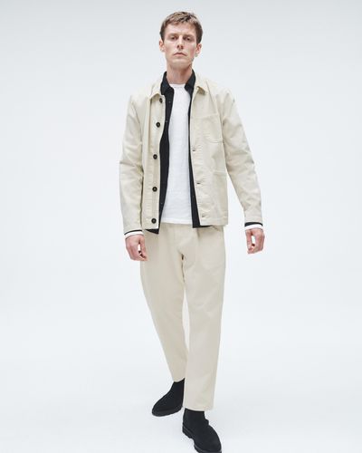 Rag & Bone Evan Stretch Twill Chore Jacket - White