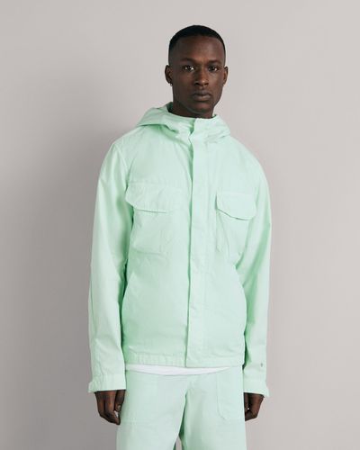 Rag & Bone Military Tactic Peached Cotton Jacket - Green