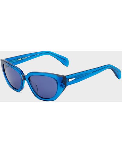 Rag & Bone Lena Butterfly Sunglasses - Blue
