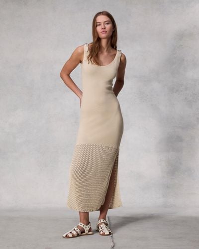 Rag & Bone Georgia Cotton Nylon Dress - Gray