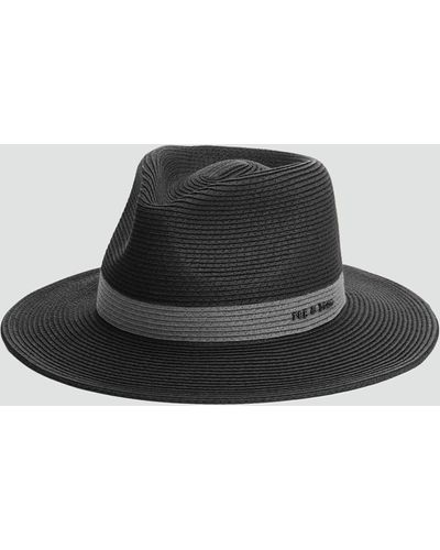 Rag & Bone City Straw Hat In Black