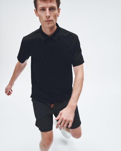 Rag & Bone Pursuit Tech Jersey Polo - Blue