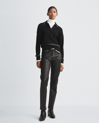 Rag & Bone Monti Merino Wool Polo - Black