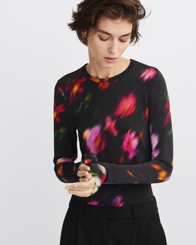 Rag & Bone Sabeen Floral Long Sleeve - Red