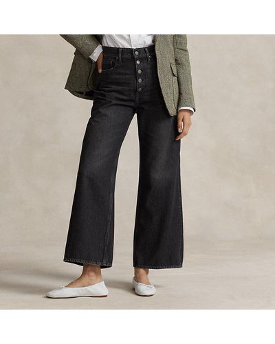 Ralph Lauren High-rise Wide-leg Crop Jean - Multicolor