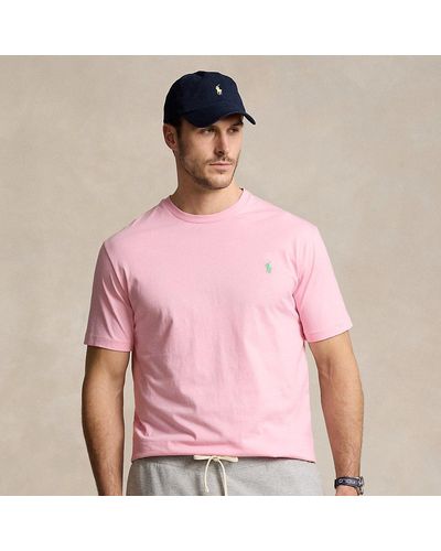Ralph Lauren Tallas Grandes - Camiseta de punto con cuello redondo - Rosa