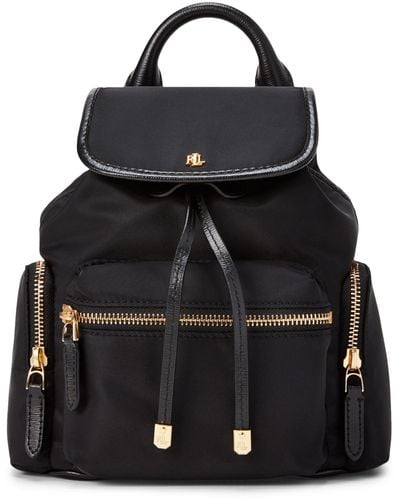 Ralph Lauren Nylon Keely Small Backpack - Black