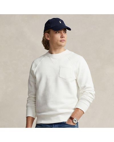 Ralph Lauren Garment-dyed Fleece Sweatshirt - White