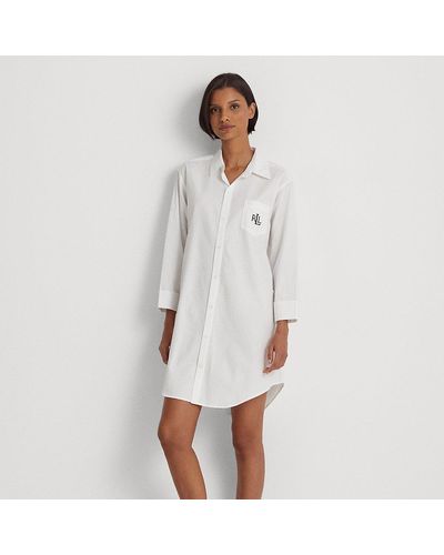Ralph Lauren Nachthemd mit Baumwolle - Weiß
