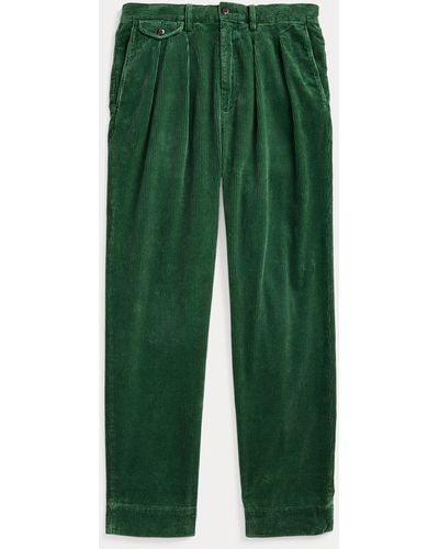 Ralph Lauren Pantaloni Whitman in velluto Relaxed-Fit - Verde