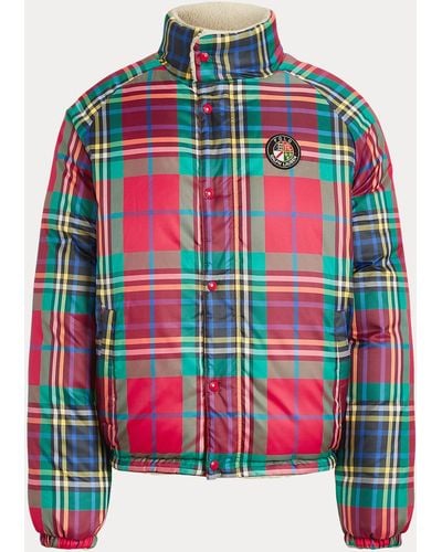 Ralph Lauren Reversible Polo Cookie Down Jacket - Multicolour